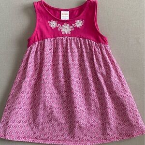 Gymboree 18-24M Sleeveless Pink Embroidered Floral dress
